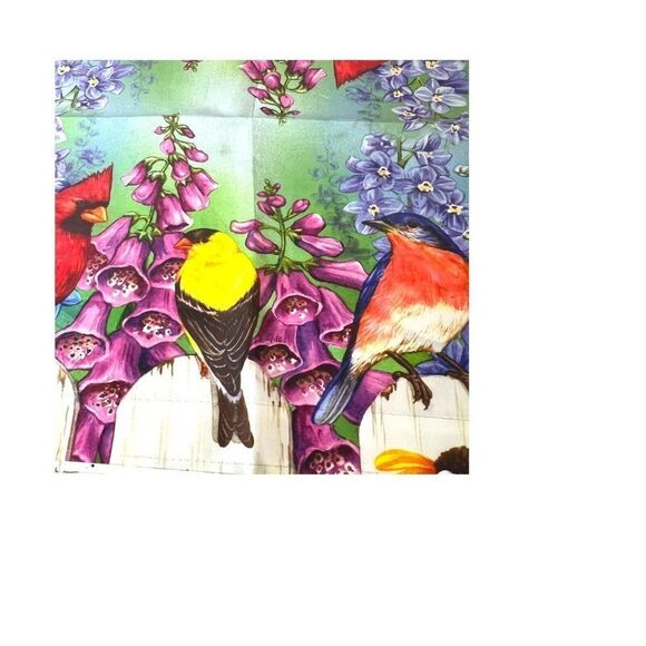 Spring Mailbox Cover Fence Post Birds Spring Magnetic Cardinal Bluebird Flowers - Picture 2 of 7